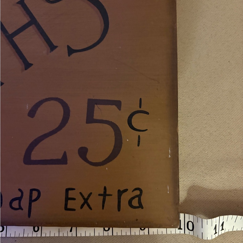 Source Unknown Rustic Bath Sign - Brown - Picture 3 of 4